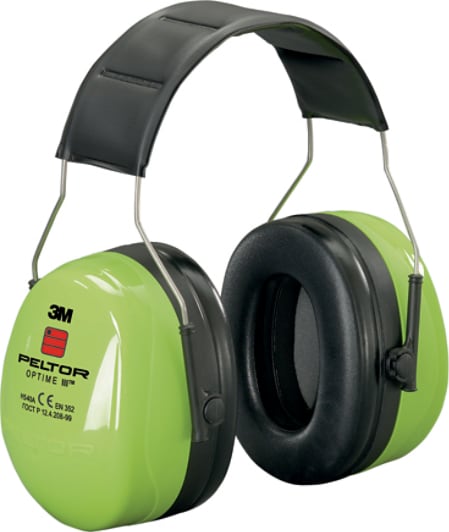 3M™ PELTOR™ Optime™ III Hearing Protectors, Hi-Viz, headband, H540A-461-GB