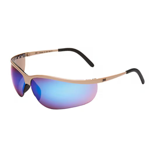 3M™ Metaliks™ Veiligheidssportbrillen, metalen montuur, krasbestendig, blauwe spiegellenzen, 71461-00003
