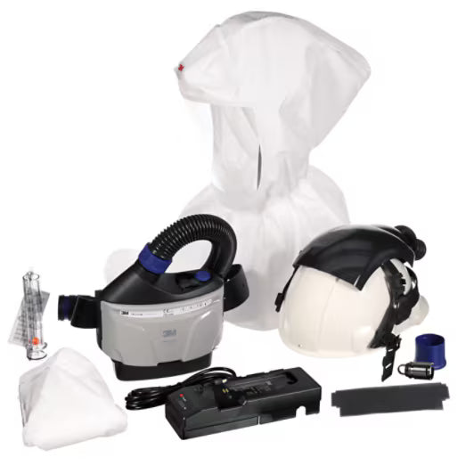 3M™ Versaflo™ Industrial Helmet with Hood and Powered Air Purifying Respirator, TR-300E+ IHK