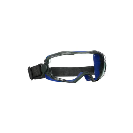 3M™ GoggleGear™ 6000 Wide-Vision Goggles, blue sealing edge, neoprene strap, Scotchgard™ anti-fog and anti-scratch coating (K&amp;N), clear lens, GG6001NSGAF-BLU-EU, 10/box