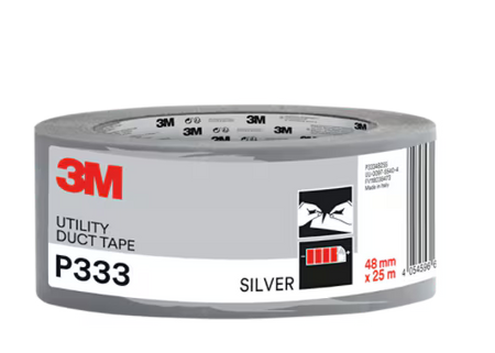 3M™  Ducttape P333 ZILVER, 48 mm x 25 m, 1 rol/verpakking