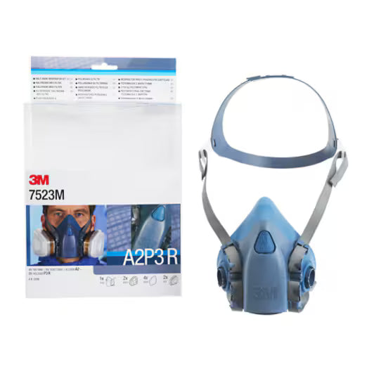3M™ Reusable Half Face Mask Set, A2P3 R Filter, Size M, 7523M