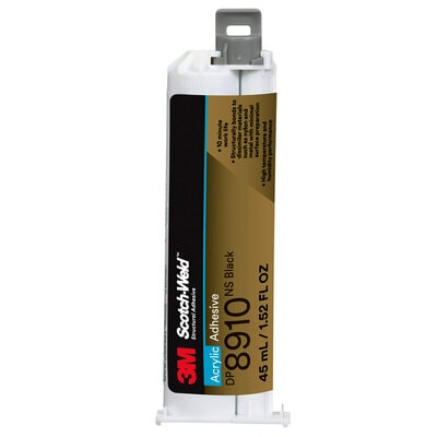 3M™ Scotch-Weld™ DP8910NS Acrylic Adhesive, Black, 45 ml Duo-Pak