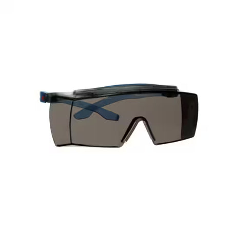 3M™ SecureFit™ 3700 Overzetbril, blauwe veren, wenkbrauwbescherming, Scotchgard™ anticondens (K&N), grijze lens, SF3702XSGAF-BLU-EU, 20/doos