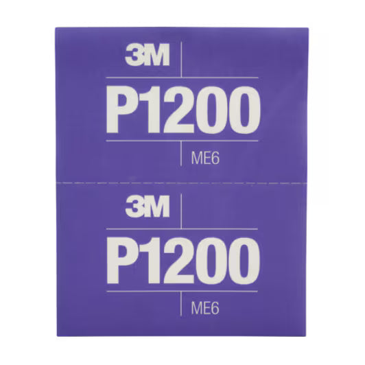 3M™ Flexible Hookit™ Sanding Sheets 270J, 140 mm x 171 mm, P1200, 34342