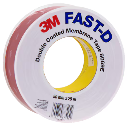 3M™ Flexible Double-Sided Sealing Tape 8069E - FAST-D, Light Brown, 50 mm x 25 m, 0.47 mm