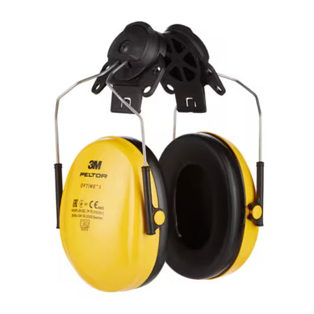 3M™ PELTOR™ Optime™ I Gehoorkap voor helm H510P3E, SNR-waarde 26 dB, geel