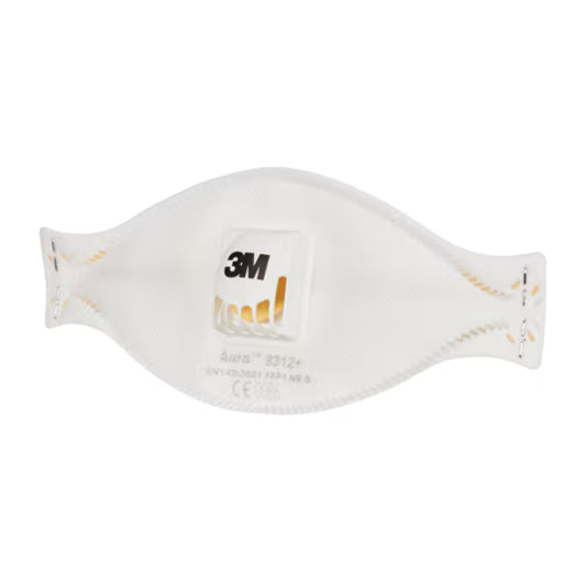 3M™ Aura™ Stofmasker, FFP1, met ventiel, 9312+