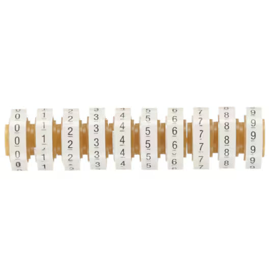 3M™ ScotchCode™ SDR-0/9 Cable Marking Refill Rolls, Numbers 0-9, 10x Retail Packaging