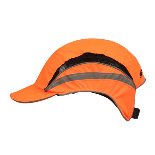 3M™ First Base™ 3 Stootpet 2021874, Classic, hi-viz, oranje, korte klep, 55 mm, aangepast