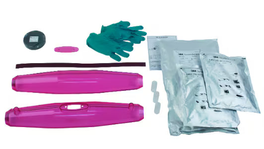3M™ Scotchcast™ 92-NA 2 U Giethars-Lijnverbindingsmof, vlamdovend/chemisch bestendig, 0,6/1 kV, up to 5x 25 mm²