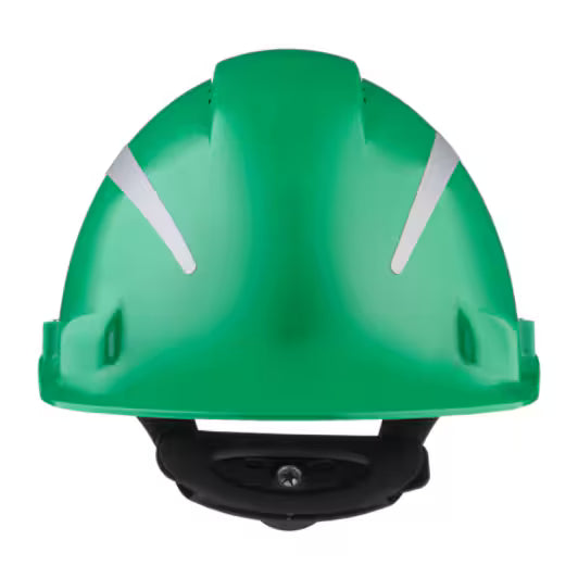3M™ Veiligheidshelm, Uvicator, ratelverstelling, ventilatie, reflecterend, kunststof zweetband, groen, G3000NUV-R-GP