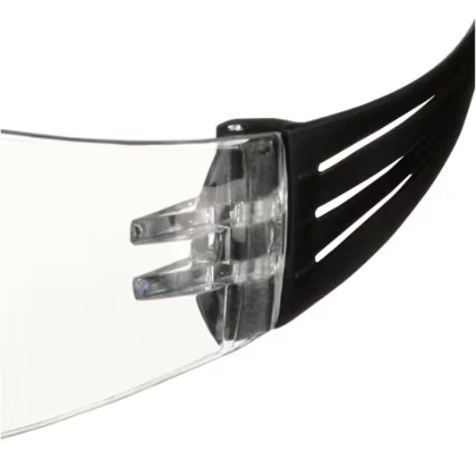 3M™ SecureFit™ 100 Veiligheidsbril, zwart montuur, antikras/anticondens, heldere lenzen, SF101AF-BLK-EU, 5/verp., 20 verp./doos