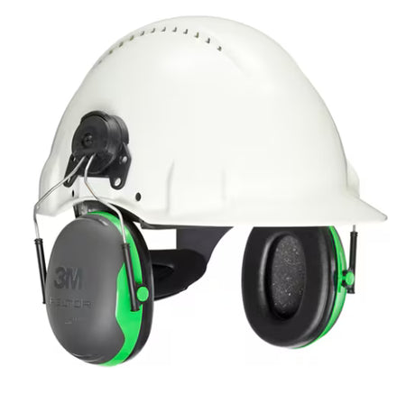 3M™ PELTOR™ Gehoorkappen,  groen, helmbevestiging, X1P3
