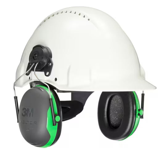 3M™ PELTOR™ Hearing Protectors, Green, Helmet Mount, X1P3