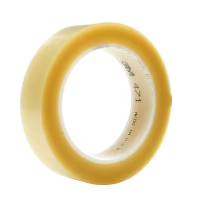 3M™ Vinyl Tape 471, Transparant, 25 mm x 33 m, 0.14 mm