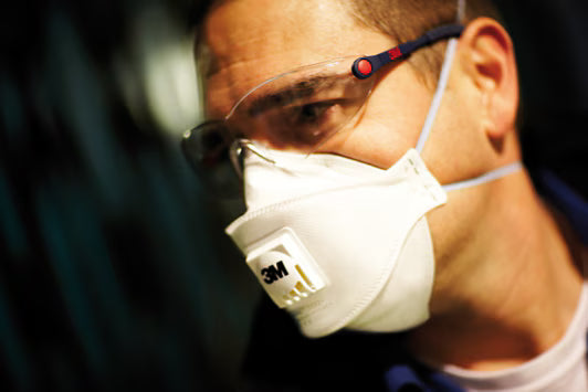 3M™ Aura™ Dust Mask, FFP2, with valve, 9322+