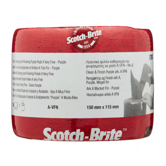 Scotch-Brite™ Clean and Finish Abrasive Roll, 150 mm x 115 mm, A VFN