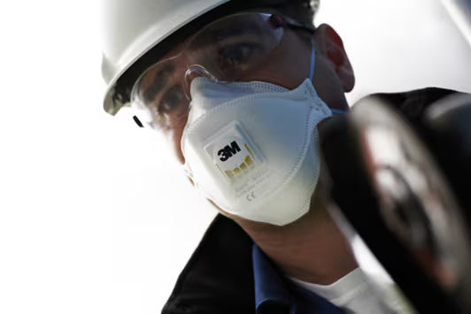 3M™ Aura™ Stofmasker, FFP3, met ventiel, 9332+