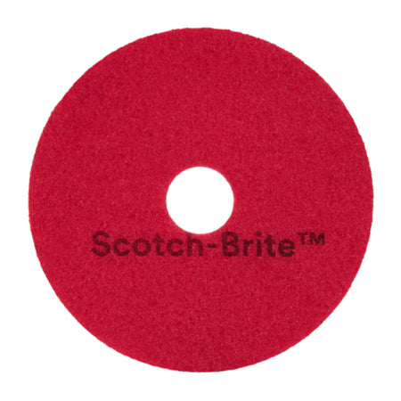 Scotch-Brite™ Vloerpads, Rood, 460 mm, 5/Doos