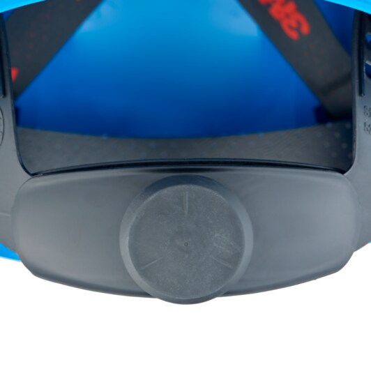 3M™ Safety Helmet, Uvicator, ratchet adjustment, ventilation, reflective, plastic sweatband, blue, G3000NUV-R-BB