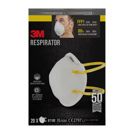 3M™ Stofmasker 8710E, FFP1, zonder ventiel, 20/verpakking