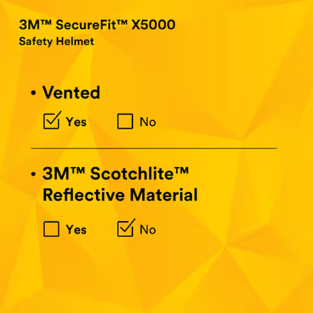 3M™ SecureFit™ X5000 Veiligheidshelm, geventileerd, 1000 V, CE, rood, X5005VE-CE