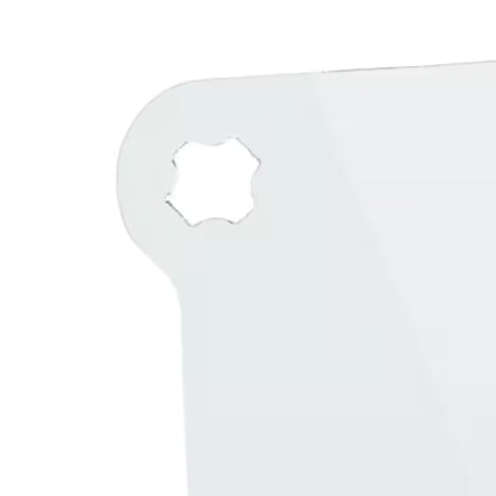 3M™ Gelaatsscherm, korte klep, polycarbonaat, helder, large, V4KK
