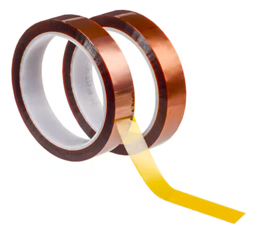 3M™ Polyimide Film Tape 5413, Gold, 19.1 mm x 33 m x 0.07 mm, 2 Rolls/Case