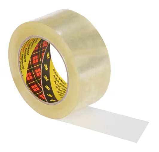 Scotch® Krachtige dozensluittape 375E, Transparant, 48 mm x 66 m