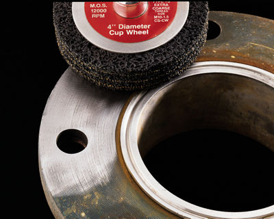 Scotch-Brite™ Clean &amp; Strip Unitized Wheel CS-UW, black, 76 mm x 12 mm x 6 mm, 7S XCRS