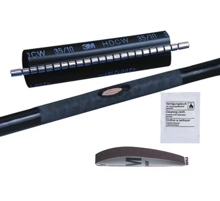 3M™ HDCW Warmtekrimp Reparatiemanchet, Zwart, 35/10 mm, 1000 mm