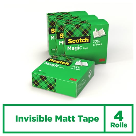 Scotch® Magic™ Onzichtbaar plakband, 4 rollen, 19 mm x 33 m