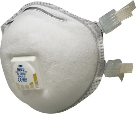 3M™ Lasrookmasker, FFP2, met ventiel, 9928