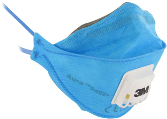 3M™ Aura™ Stofmasker, FFP2, met ventiel, 9422+