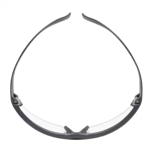 3M™ SecureFit™ 600 Safety Glasses, grey frame, Scotchgard™ anti-fog and scratch-resistant coating (K&amp;N), clear lenses, SF601SGAF-EU, 20/box