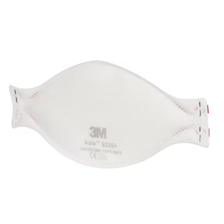 3M™ Aura™ Stofmasker, FFP3, zonder ventiel, 9330+