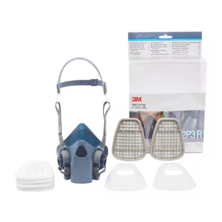 3M™ herbruikbare halfgelaatsmaskerset, A2P3 R-filter, maat L, 7523L