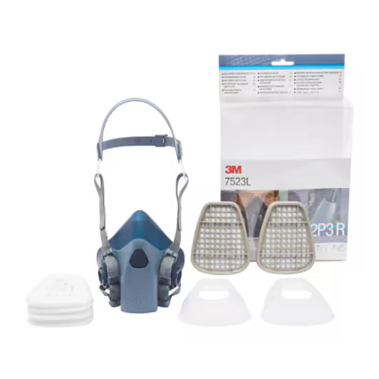 3M™ Reusable Half Face Mask Set, A2P3 R Filter, Size L, 7523L