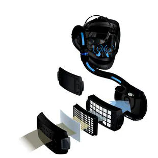 3M™ Speedglas™ 9100 Air Laskap+SW met Speedglas Lasfilter XX, Adflo + opbergtas 790101