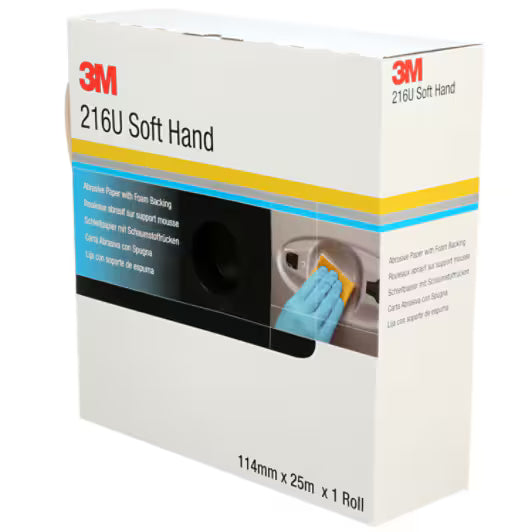 3M™ Soft Hand schuurrol 216U, 114 mm x 25 m, P1000, 50743