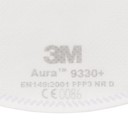 3M™ Aura™ Stofmasker, FFP3, zonder ventiel, 9330+