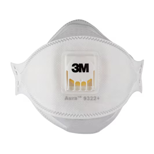 3M™ Aura™ Comfort Cool Flow™ Stofmasker 9322+, FFP2, met ventiel, 10/verpakking