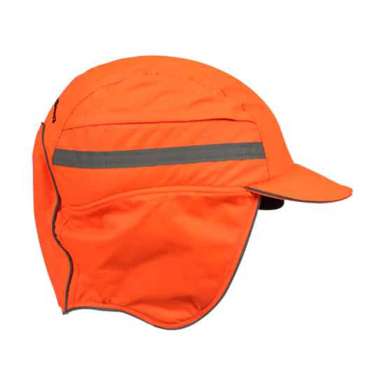 3M™ First Base™ 3 Stootpet 2021218, Winter, hi-viz, oranje, korte klep, 55 mm, aangepast