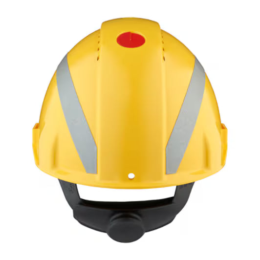 3M™ Veiligheidshelm, Uvicator, ratelverstelling, ventilatie, reflecterend, kunststof zweetband, geel, G3000NUV-R-GU