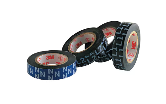 3M™ Temflex™ 1700 Vinyl Electro-Isolatieband, Blue, 15 mm x 10 m, 0,17 mm, Wit gedrukt "N"