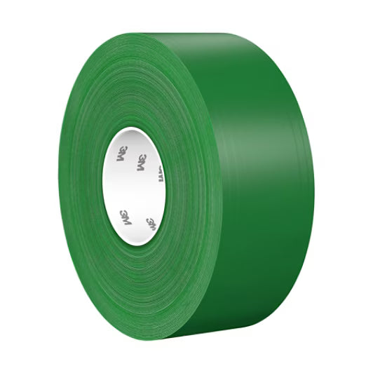3M™ Durable Floor Marking Tape 971, Green, 76.2 mm x 33 m, 0.43 mm, Individually Wrapped, Convenient Packaging
