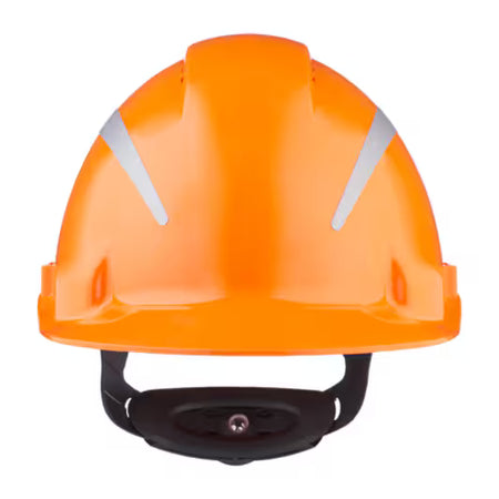 3M™ Veiligheidshelm, Uvicator, ratelverstelling, ventilatie, reflecterend, kunststof zweetband, oranje, G3000NUV-R-OR