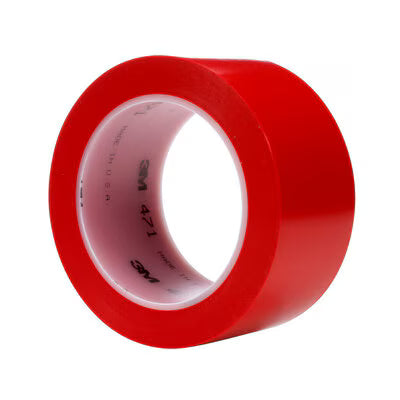 3M™ Vinyl Tape 471, Rood, 50 mm x 33 m, 0.14 mm