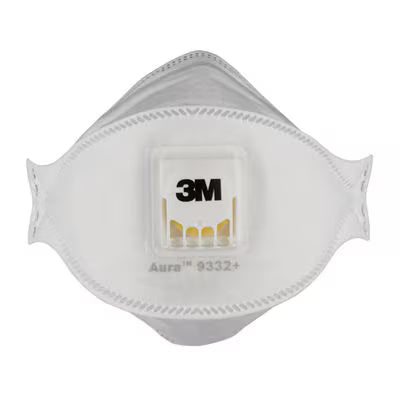 3M™ Aura™ Comfort Cool Flow™ Stofmasker 9332+, FFP3, met ventiel, 10/verpakking